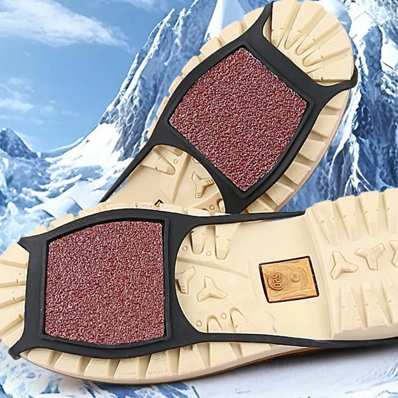 1 paar jalanõusid haarats jäme liiva pind jää lumejalatsid käepidemed silikoonist jalatsi käepidemed lumi jää talvesaapad veoklambrid