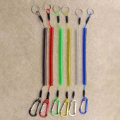 Αντι-χαμένο σχοινί πτυσσόμενο μπρελόκ καραμπίνερ Αντικλεπτική πένσα ελατηρίου Κορδόνι μπρελόκ Κορδόνι για ψάρεμα Αξεσουάρ εξωτερικού χώρου