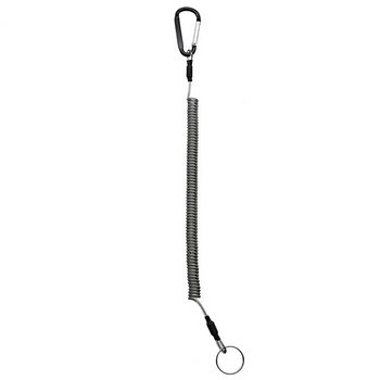 Анти-изгубено въже, прибиращ се ключодържател, карабинер, устойчив на кражба, навита пружина, клещи, шнур, ключодържател, риболовен ремък, аксесоари на открито