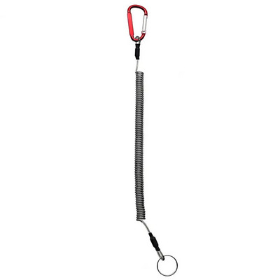 Αντι-χαμένο σχοινί πτυσσόμενο μπρελόκ καραμπίνερ Αντικλεπτική πένσα ελατηρίου Κορδόνι μπρελόκ Κορδόνι για ψάρεμα Αξεσουάρ εξωτερικού χώρου