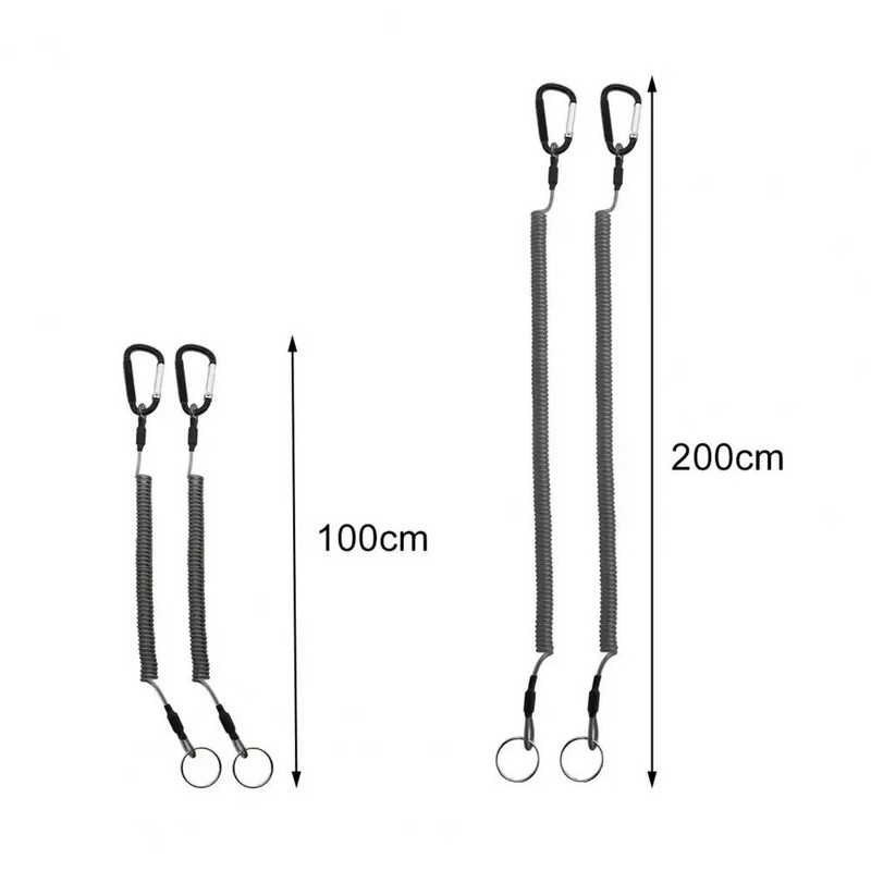 Αντι-χαμένο σχοινί πτυσσόμενο μπρελόκ καραμπίνερ Αντικλεπτική πένσα ελατηρίου Κορδόνι μπρελόκ Κορδόνι για ψάρεμα Αξεσουάρ εξωτερικού χώρου