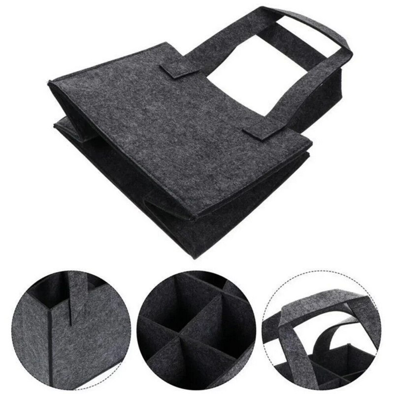 Vildist veinikott 6 pudelit kokkupandav käekoti säilituskott Paksendatud kantav õlleveinikott Käekotid pulmapeo telkimiseks