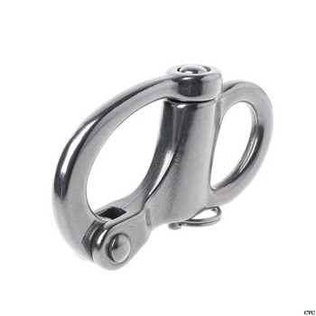 316 Stainless Steel Rigging Sailing Fixed Bail Snap Shackle Fixed Eye Snap Hook Sailboat Sailing Boat Yacht Outdoor Living