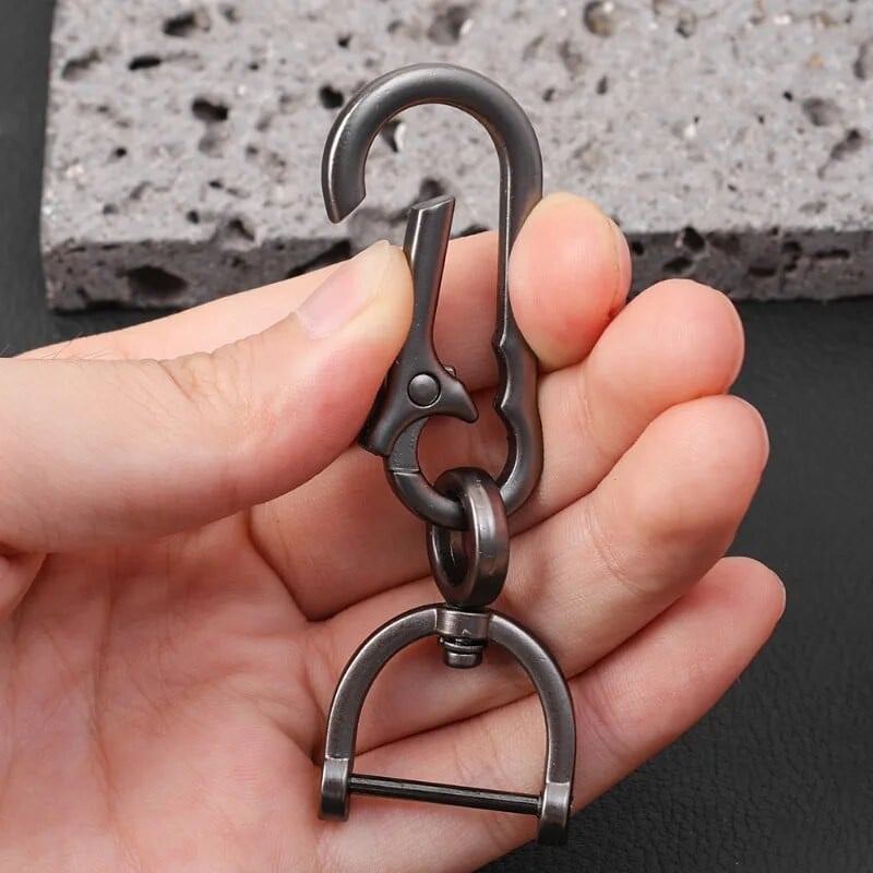 Kľúčenka do auta, kreatívna jednoduchá, silná karabína, prívesok na kľúče, horolezecký hák, hliníková zliatina, unisex darček do auta, interiér