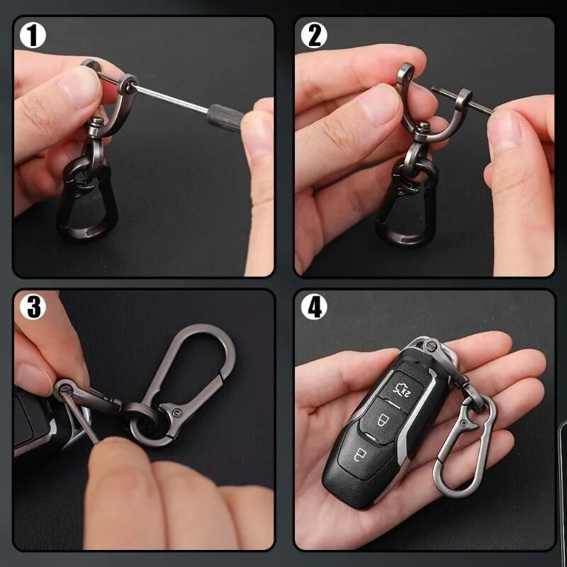 Kľúčenka do auta, kreatívna jednoduchá, silná karabína, prívesok na kľúče, horolezecký hák, hliníková zliatina, unisex darček do auta, interiér