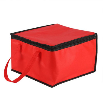 Τσάντες για πικνίκ Τσάντες από αλουμινόχαρτο Τσάντες τροφίμων με μόνωση θερμικής τσάντας Cool Lunch Foods Drink Boxes Μεγάλη τετράγωνη αποθήκευση ποτών με φερμουάρ