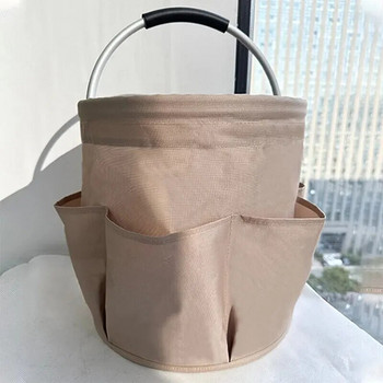 Кошница за пикник на открито, къмпинг, плажна кошница, ръчна сгъваема чанта за съхранение на тоалетни принадлежности (28 см)