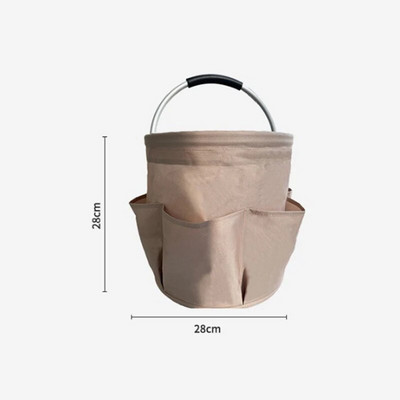 Välikämpingu piknikukorv Rannakorv käeshoitav kokkupandav hoiuruum Vannitoa tualett-tarvete kott (28 cm)