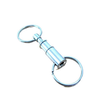 Vonkajší kempingový horolezecký prívesok na kľúče s dvojitým rýchloupínacím krúžkom, karabína, krúžok na uvoľnenie kľúčov, ochrana proti strate