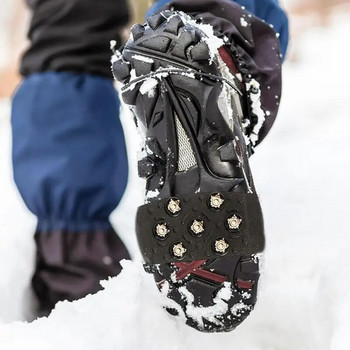 Snow Shoe Spikes Snow Boot Spikes Φορητά Snow Shoe Spikes Grips Κραμπόν για αθλητικά παπούτσια για ψάρεμα στο χιόνι Κυνήγι Περπάτημα Κάμπινγκ