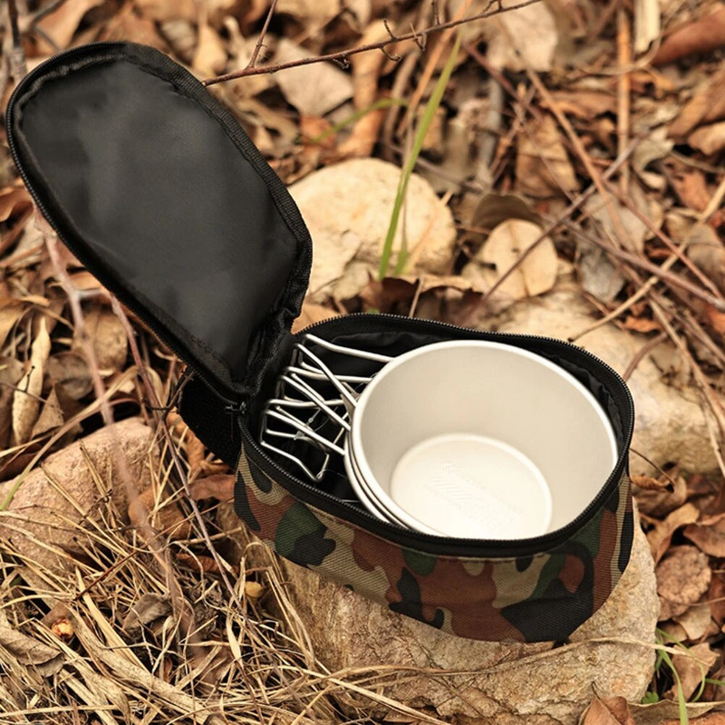 Camping Sierra Cup Bowl Tõmblukuga hoiukott Oxfordi riidest grilllauanõude organiseerija reisikott õues matkamiseks