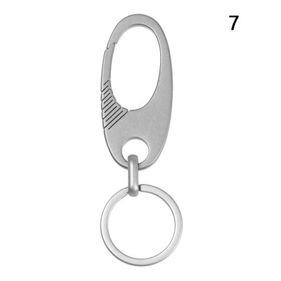 Υψηλής ποιότητας μπρελόκ από γνήσιο τιτάνιο Πολυτελές ανδρικό μπρελόκ με προσαρμοσμένα γράμματα Εξαιρετικά ελαφρύ EDC για κοσμήματα βάσης μπρελόκ