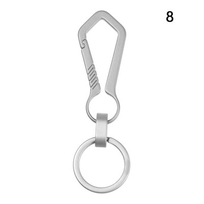 Υψηλής ποιότητας μπρελόκ από γνήσιο τιτάνιο Πολυτελές ανδρικό μπρελόκ με προσαρμοσμένα γράμματα Εξαιρετικά ελαφρύ EDC για κοσμήματα βάσης μπρελόκ