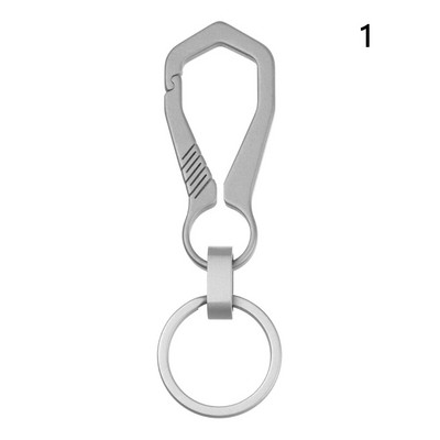 Υψηλής ποιότητας μπρελόκ από γνήσιο τιτάνιο Πολυτελές ανδρικό μπρελόκ με προσαρμοσμένα γράμματα Εξαιρετικά ελαφρύ EDC για κοσμήματα βάσης μπρελόκ