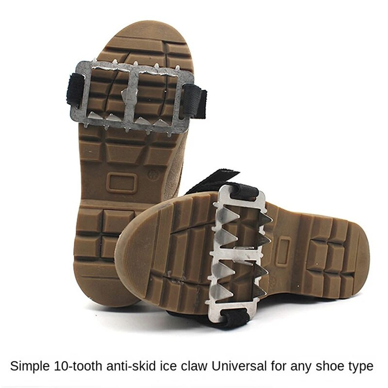 10/26 hammaste jäähaarats nael jalatsite jaoks Talvised õues libisemisvastased matkad mägironimiseks jää-lume krambid libisemisvastased jalatsikatted
