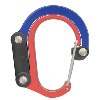 Pasukamas karabino segtukas 360° pasukamas suktukas karabinas su vieliniais vartais sukamasis hamako pakabinimo kabliukas