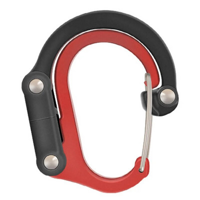 Pasukamas karabino segtukas 360° pasukamas suktukas karabinas su vieliniais vartais sukamasis hamako pakabinimo kabliukas