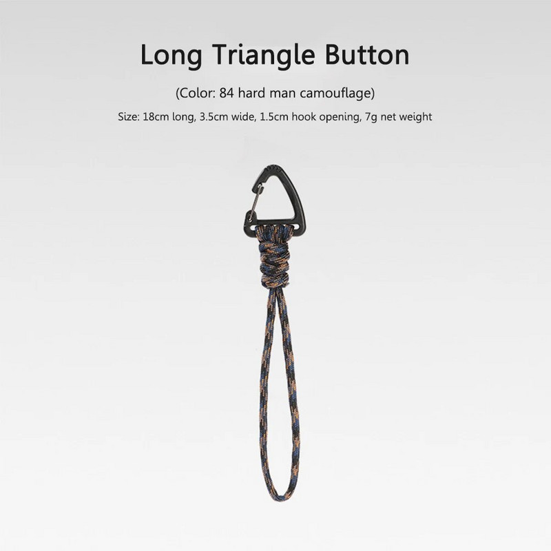 7-südamikuga vihmavarjunöör, kaelapael, võtmehoidja taskulamp, väike tööriist, punutud köis võtmehoidja, multifunktsionaalne välikämpingu sporditarvikud