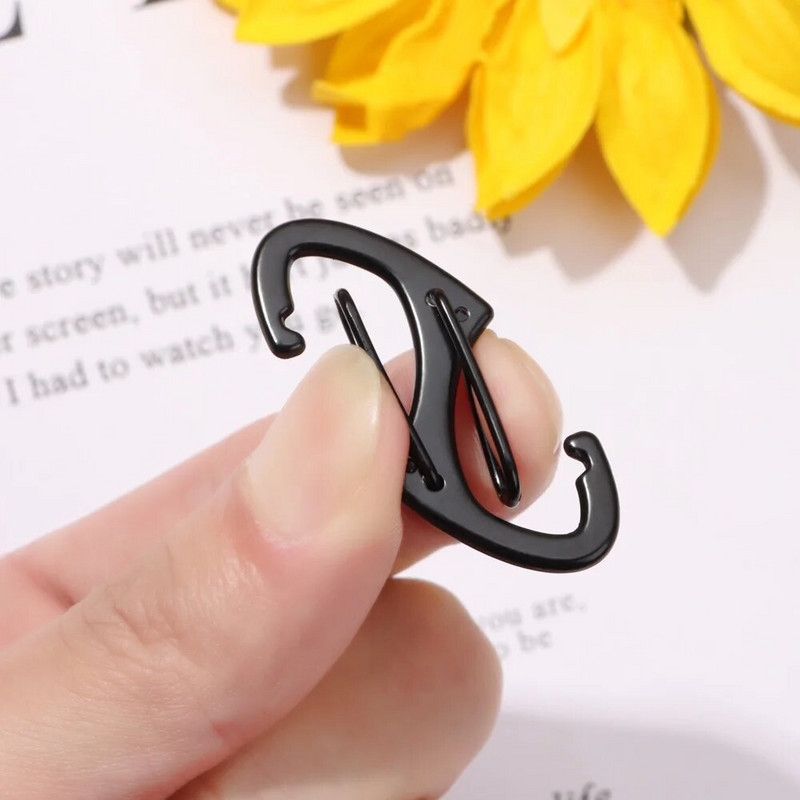 10 tk S kahekordne karabiinikomplekt matka EDC Survival ronimine vedru seljakott Klambrid Võtmehoidja Taktika varustus Konksud Võtmehoidja klamber