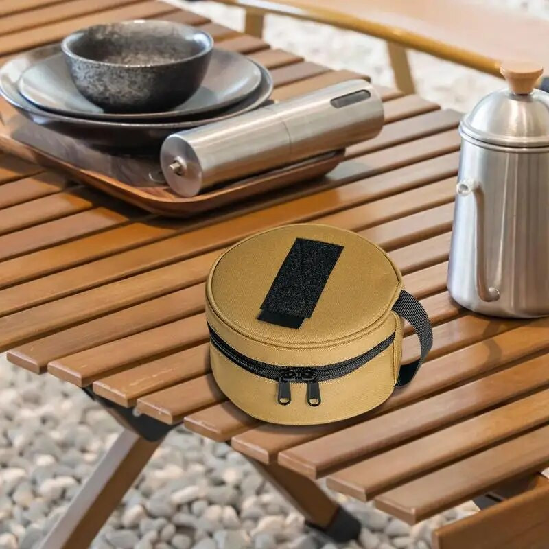 Nešiojami lėkščių laikymo konteineriai, skirti stovyklavimui Sierracup vandeniui atsparus drobinis puodelis krepšys indams Priedas piknikui