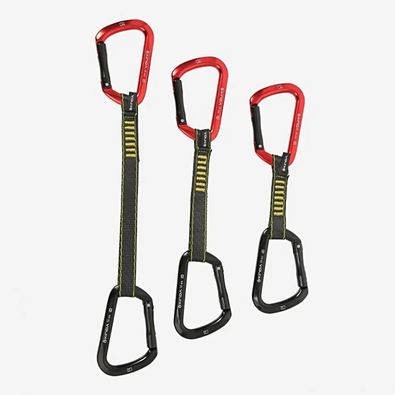 Ronimisrihm 25 kN purunemispinge allamäge rihm Professionaalne mägironimiskarabiin Ühendusrihm Ronimistropp