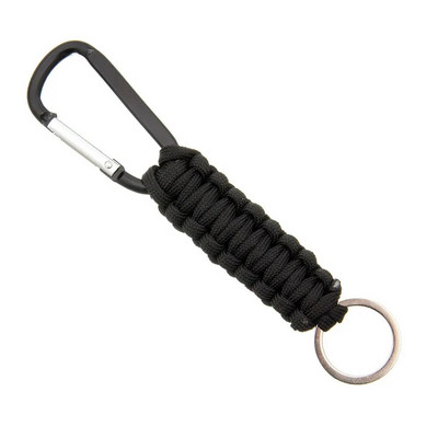 Μπρελόκ Paracord με πλεκτό καραμπίνερ Paracord Lanyard Utility Kit γάντζος επιβίωσης για υπαίθριο σακίδιο πεζοπορίας σε κάμπινγκ