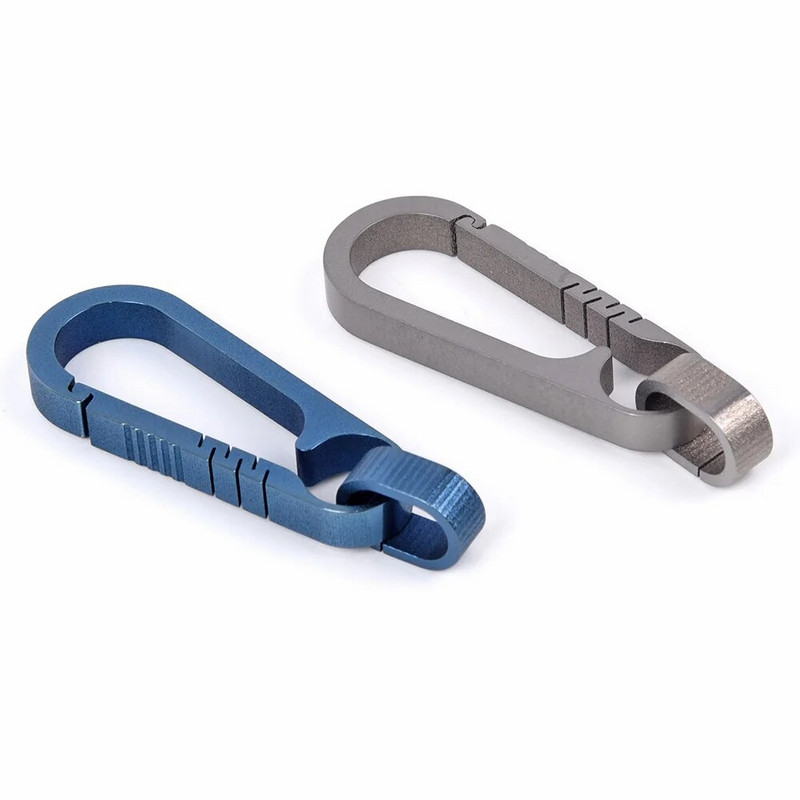 Titaanisulamist isetegemise võtmehoidjad auto võti vöökoha võtmehoidja ripats, rippuv, suur kandevõime 25 kg karabiinklambrid välistingimustes kasutamiseks mitme tööriistaga