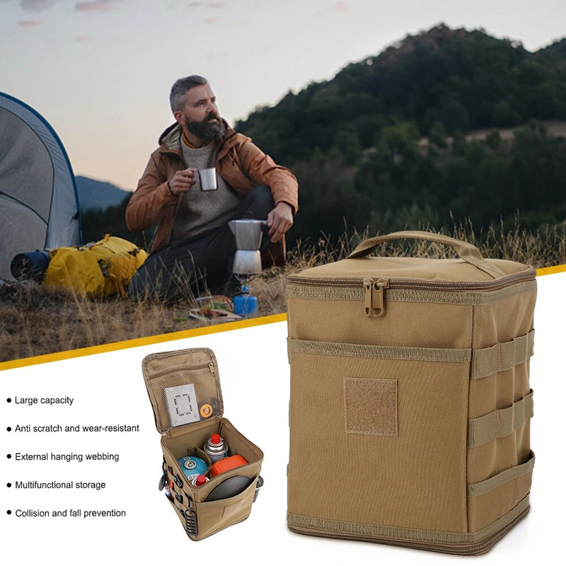 Matkapliidi hoiukohver kaasaskantav välitingimustes laagri gaasipaagi kott toiduvalmistamismahutile vastupidav suure mahutavusega riistade hoiukott