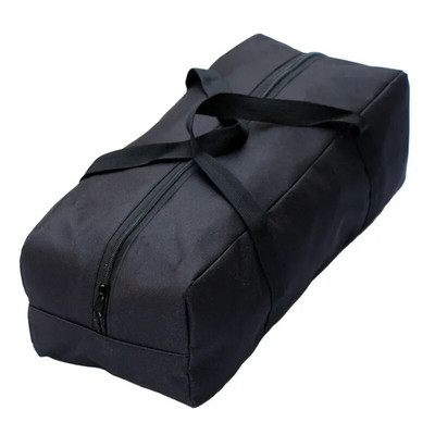 Lauko kempingo palapinės laikymo krepšys 600D Oxford Black kempingo žygių iškylai nešiojamasis krepšys Meškerės palapinės kotas praplatintas ir pastorintas