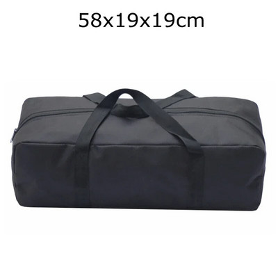 Välimatkatelgi hoiukott 600D Oxford Black matkapikniku kandekott Õngeritvade telgivarras laiendatud ja paksendatud