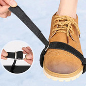 1 pāris krampji Vilces skavas sniega apavu tapas ar regulējamu stiprinājuma lenti pretslīdes ledus sniega apavu smailēm