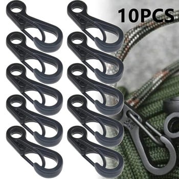 10 τεμ/παρτίδα Mini Carabiner Camping EDC Survival Climbing SF Ανοιξιάτικο σακίδιο κουμπώματα Μπρελόκ Paracord Tactical Gear Hooks Μπρελόκ
