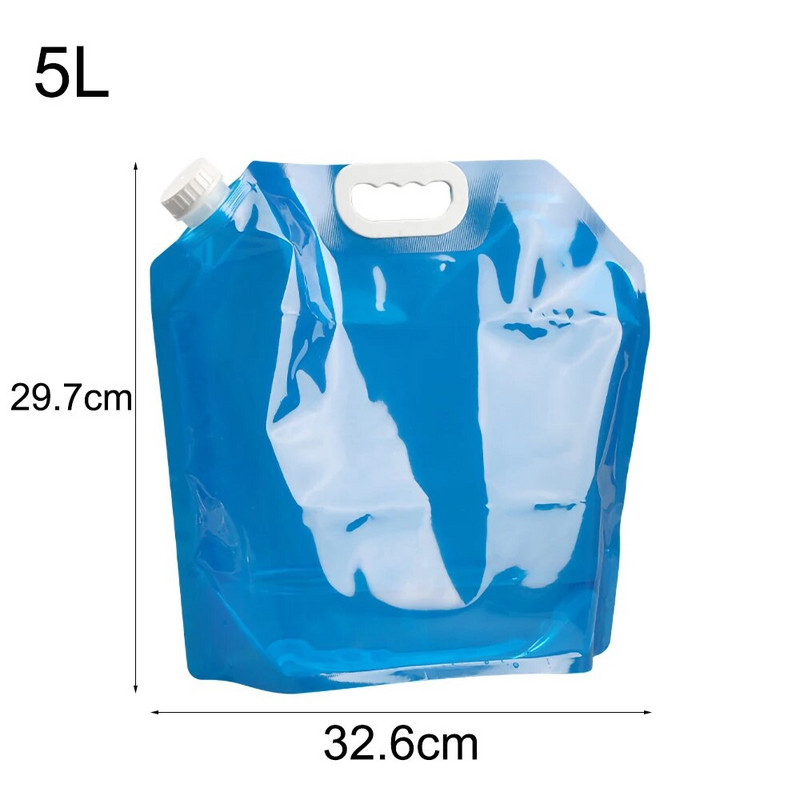 5/10L Πτυσσόμενη τσάντα νερού εξωτερικού χώρου Κάμπινγκ Φορητή κανάτα με κάδο νερού Κανάτα για μπάρμπεκιου Μπάρμπεκιου Νερού μπορεί να ταξιδέψει Δοχείο νερού για κάμπινγκ