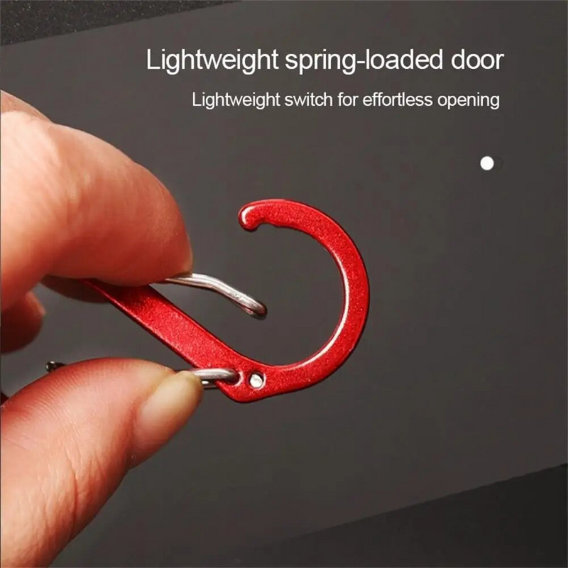 5/10 PCS S Σετ διπλού καραμπίνερ Camping EDC Survival Climbing Spring σακίδιο κουμπώματα Μπρελόκ Tactical Gear Hooks Κλιπ μπρελόκ