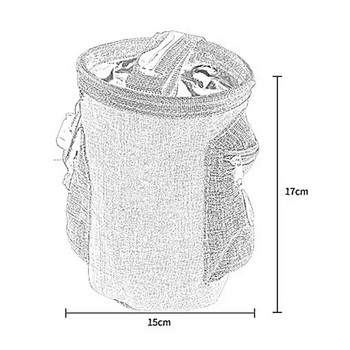 Τσάντα σκόνης αναρρίχησης εξωτερικού χώρου Κιτ εκπαίδευσης για κατοικίδια Caving Waist Bag Pack κιμωλία Αδιάβροχη θήκη από πολυεστέρα μαγνησίου σε σκόνη Τσάντα μέσης