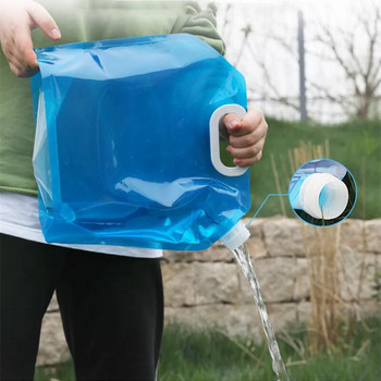 5/10L Vreća za vodu za kampiranje na otvorenom, sklopiva kanta za vodu, piknik, roštilj, kanistra za vodu, prijenosna sklopiva putna posuda za vodu, zalihe za kampiranje