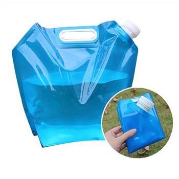 5/10L Vreća za vodu za kampiranje na otvorenom, sklopiva kanta za vodu, piknik, roštilj, kanistra za vodu, prijenosna sklopiva putna posuda za vodu, zalihe za kampiranje