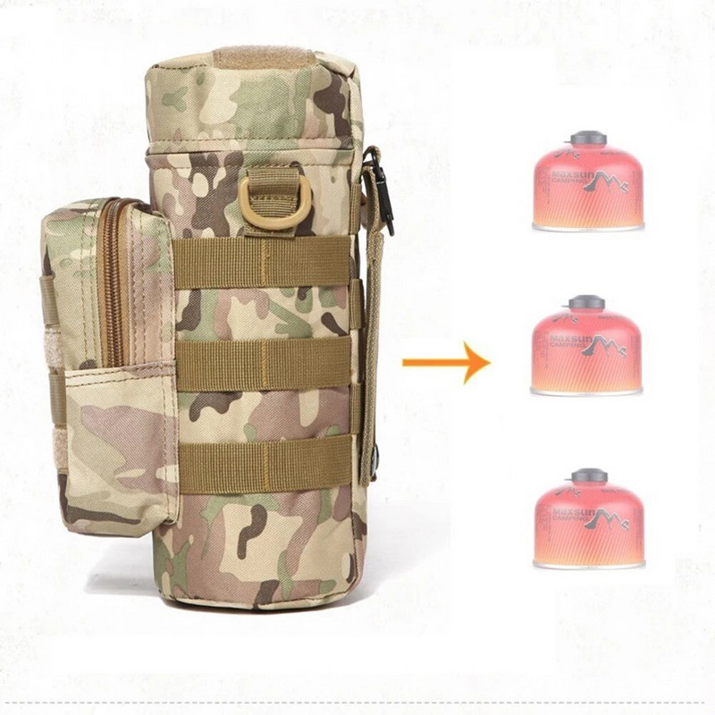 Taktinis Molle vandens butelio maišelis, nešiojamas žibinto maišelio laikiklis Karinis pakabinamas buteliuko maišelis, skirtas lauko stovyklavimui ir žvejybai