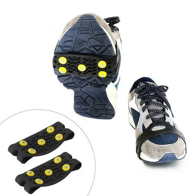5 Κραμπόν αναρρίχησης με καρφιά Αντιολισθητικά Σφήνες ορειβασίας Αιχμές παπουτσιών Unisex Snow Ice Claw καλύμματα παπουτσιών για περπάτημα Αξεσουάρ πεζοπορίας
