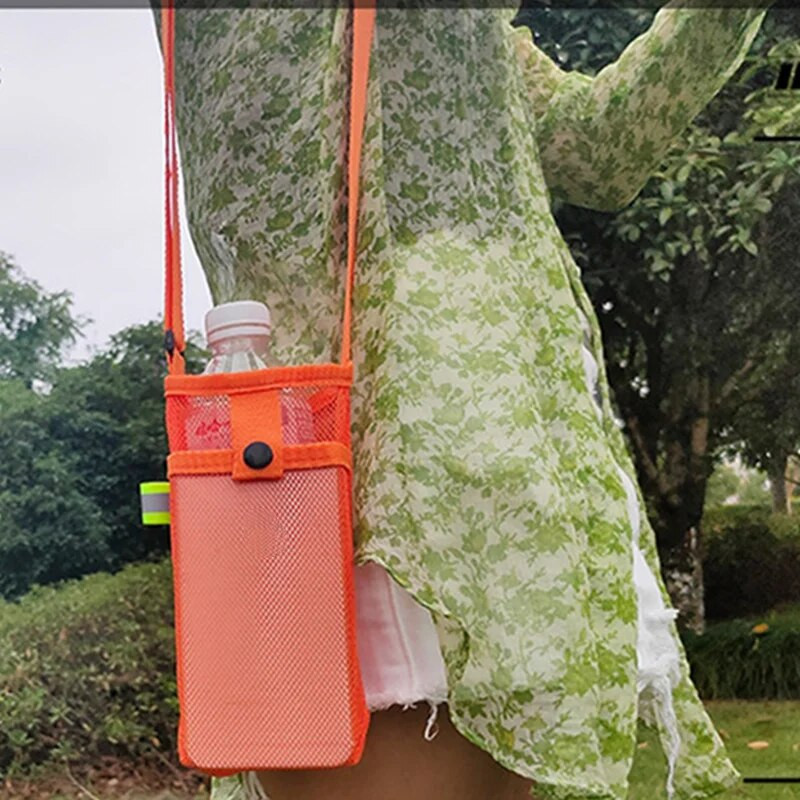 Ūdens pudeles turētājs ar regulējamu plecu siksnu, telefona soma, ūdens pudeles uzmava sporta sporta zāles pārgājienu kempingam