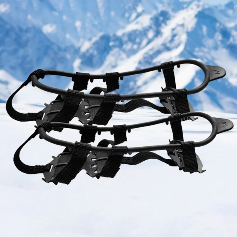 24 hambaga ronimiskrambid libisemisvastased lumeküünised kingakatted unisex kingad jäähaarats kõndimise matkatarvikud