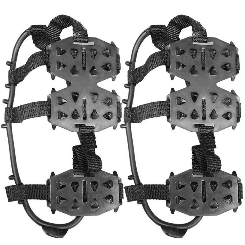 24 hambaga ronimiskrambid libisemisvastased lumeküünised kingakatted unisex kingad jäähaarats kõndimise matkatarvikud