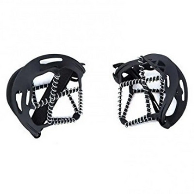 1Pora ledo sniego griebtuvų batų dangtelis neslystantis mėšlungis ledo rankena vaikščioti sukibimo segtukai laipiojimo žygiams žieminiai batai ledo letenėle