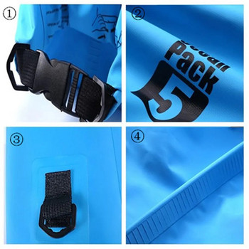 UUS PVC Ocean Pack ujumiskott, veekindel kott matkamiseks matkamiseks õues reisimiseks ülikerge raftingu kott matkakuivkotid