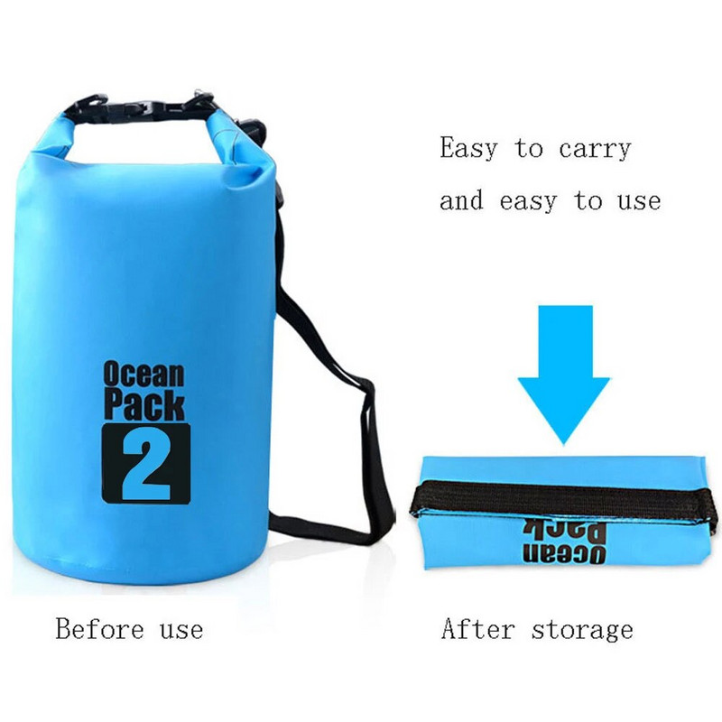 UUS PVC Ocean Pack ujumiskott, veekindel kott matkamiseks matkamiseks õues reisimiseks ülikerge raftingu kott matkakuivkotid