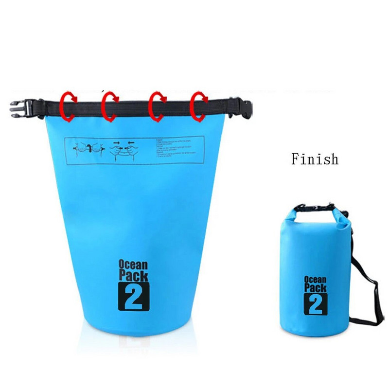 UUS PVC Ocean Pack ujumiskott, veekindel kott matkamiseks matkamiseks õues reisimiseks ülikerge raftingu kott matkakuivkotid