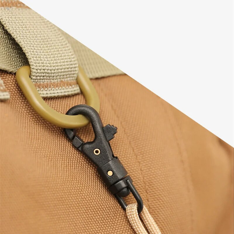 Taktiskais āra aprīkojums Viegls plastmasas tērauda atslēgu piekariņš lietussargu virve Quick Hook Rotējama mini atslēgu piekariņa mugursoma