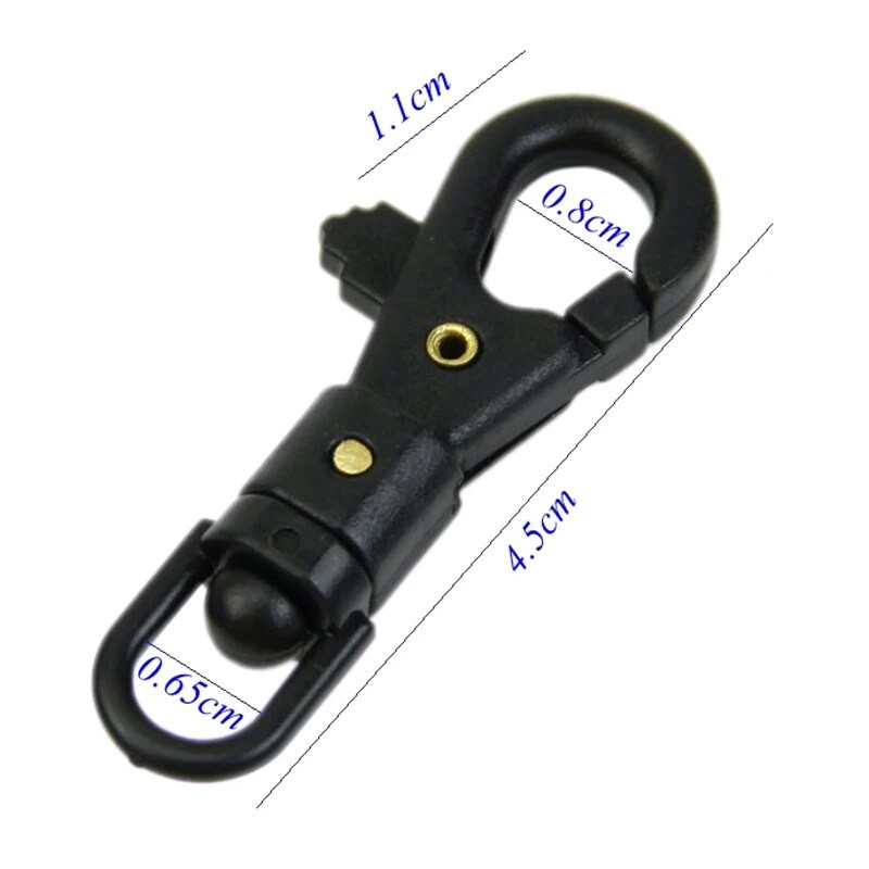 Taktiskais āra aprīkojums Viegls plastmasas tērauda atslēgu piekariņš lietussargu virve Quick Hook Rotējama mini atslēgu piekariņa mugursoma