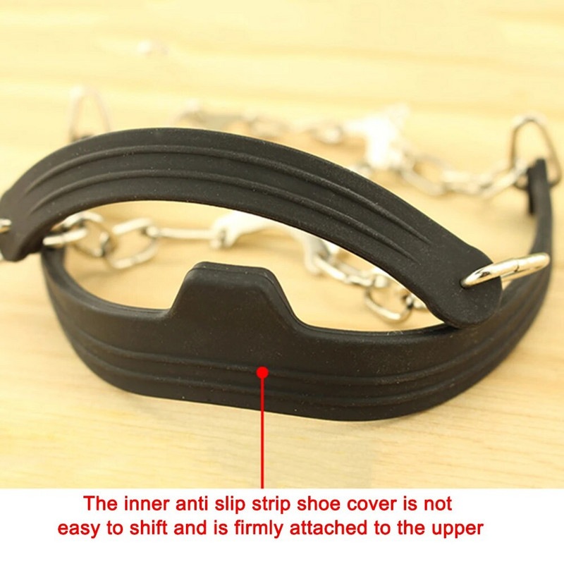 6 hambaga ronimiskrambid libisemisvastased komplekti kuuluvad Unisex lumeküünisega jalatsikatted välistingimustes kasutatavad keti jalatsi naelad