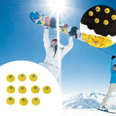 5-50pcs Teeth Nail for Ice Snow Climbing Crampons Spike Winter Outdoor Anti-slip Shoe Grippers Cleats Spikes Glace Replacement